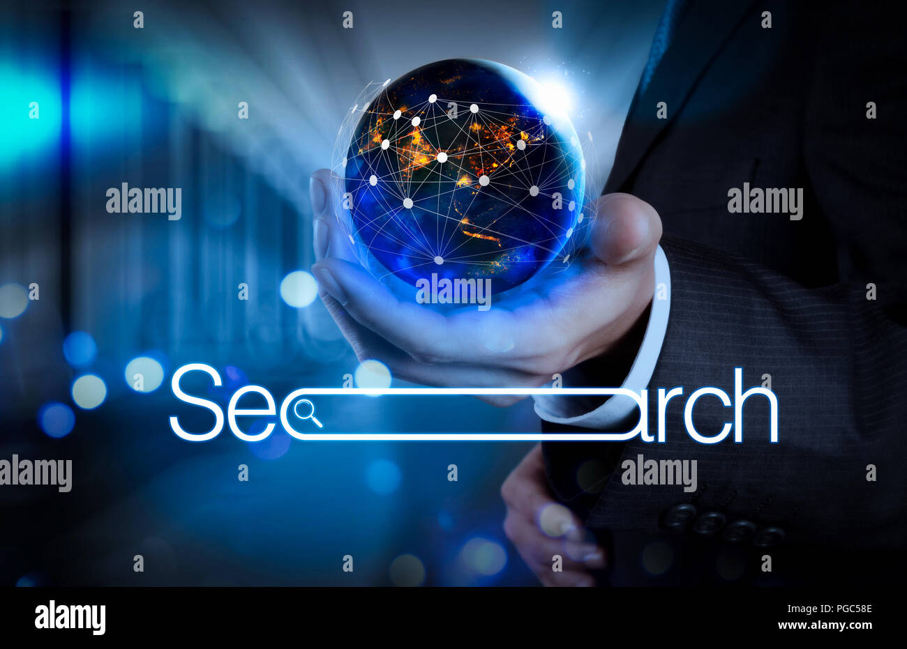 Browsing Network Searching Browsing Internet Data Information Networking Concept with ...
