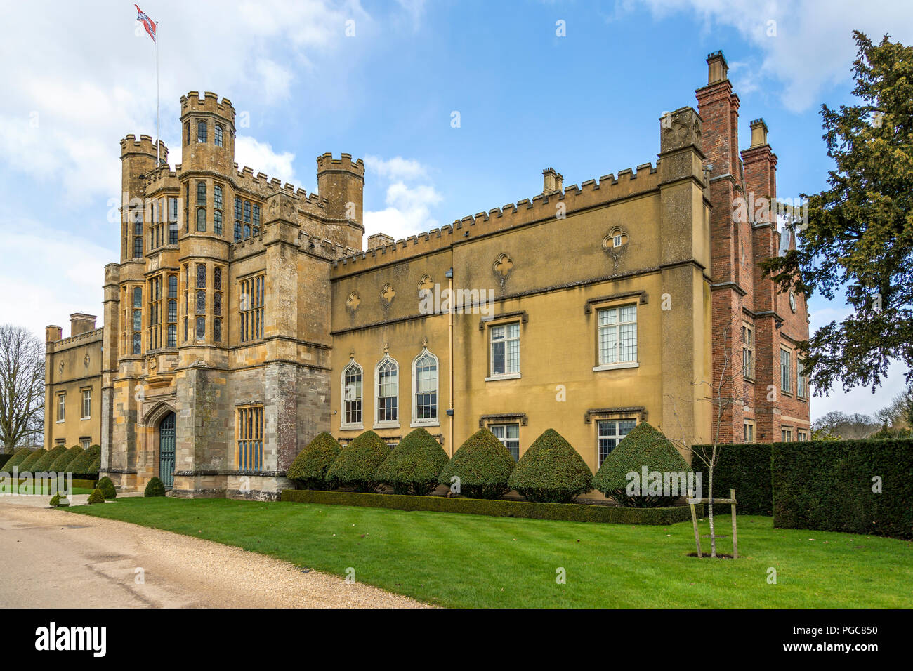 Views of the famous Coughton Court near Alcester, Warwickshire. Stock Photo