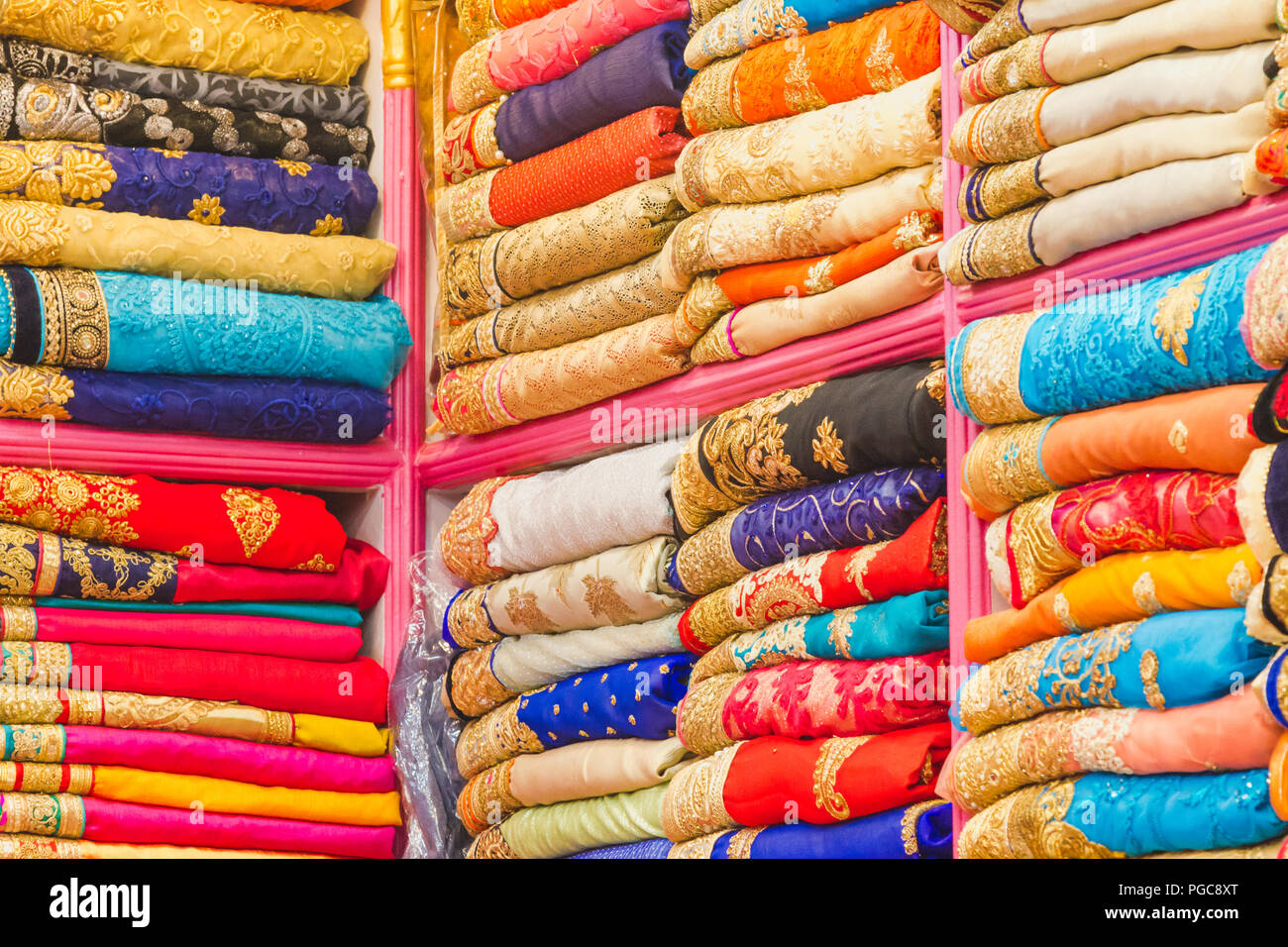 Very Popular Colorful Indian Nepali Sari Fabric for Sale in the Market