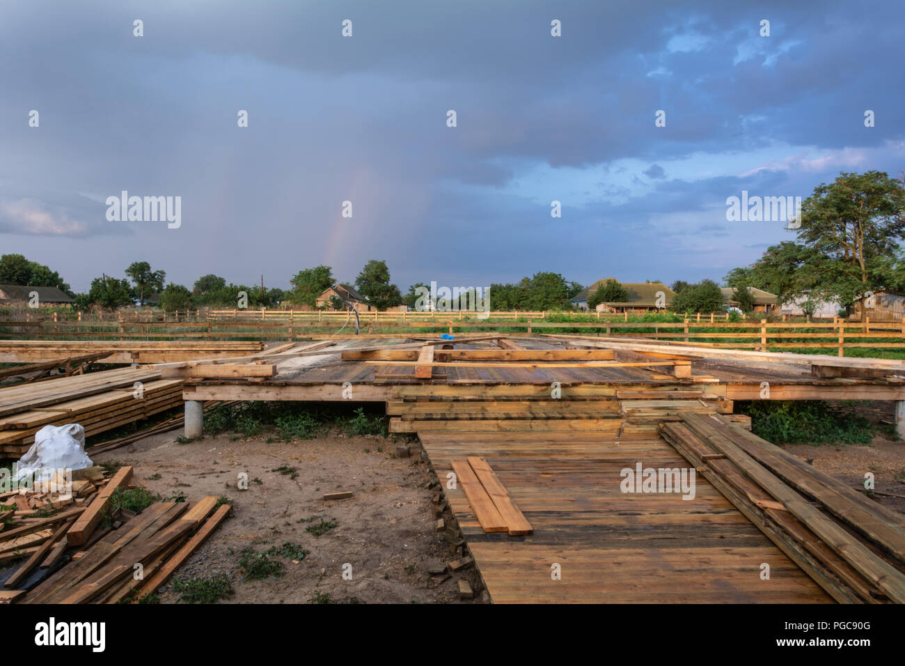 Triangular wooden frame structure hi-res stock photography and images ...
