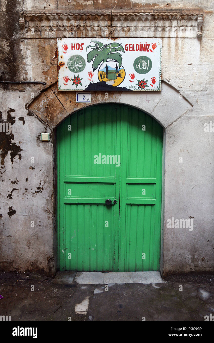 Door in Urfa Sanliurfa, Turkey Stock Photo