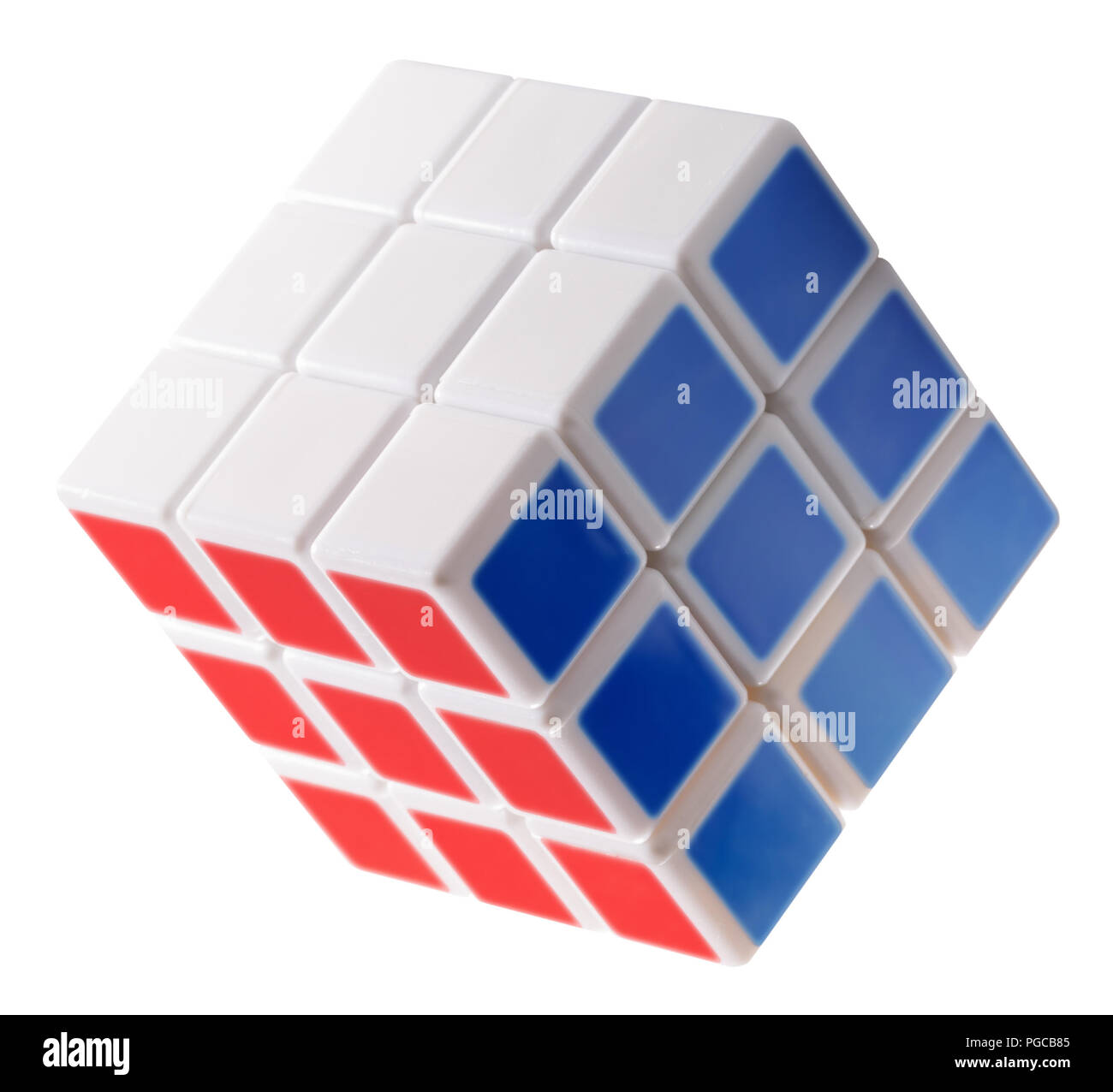 Cube isolated on a white background Stock Photo - Alamy