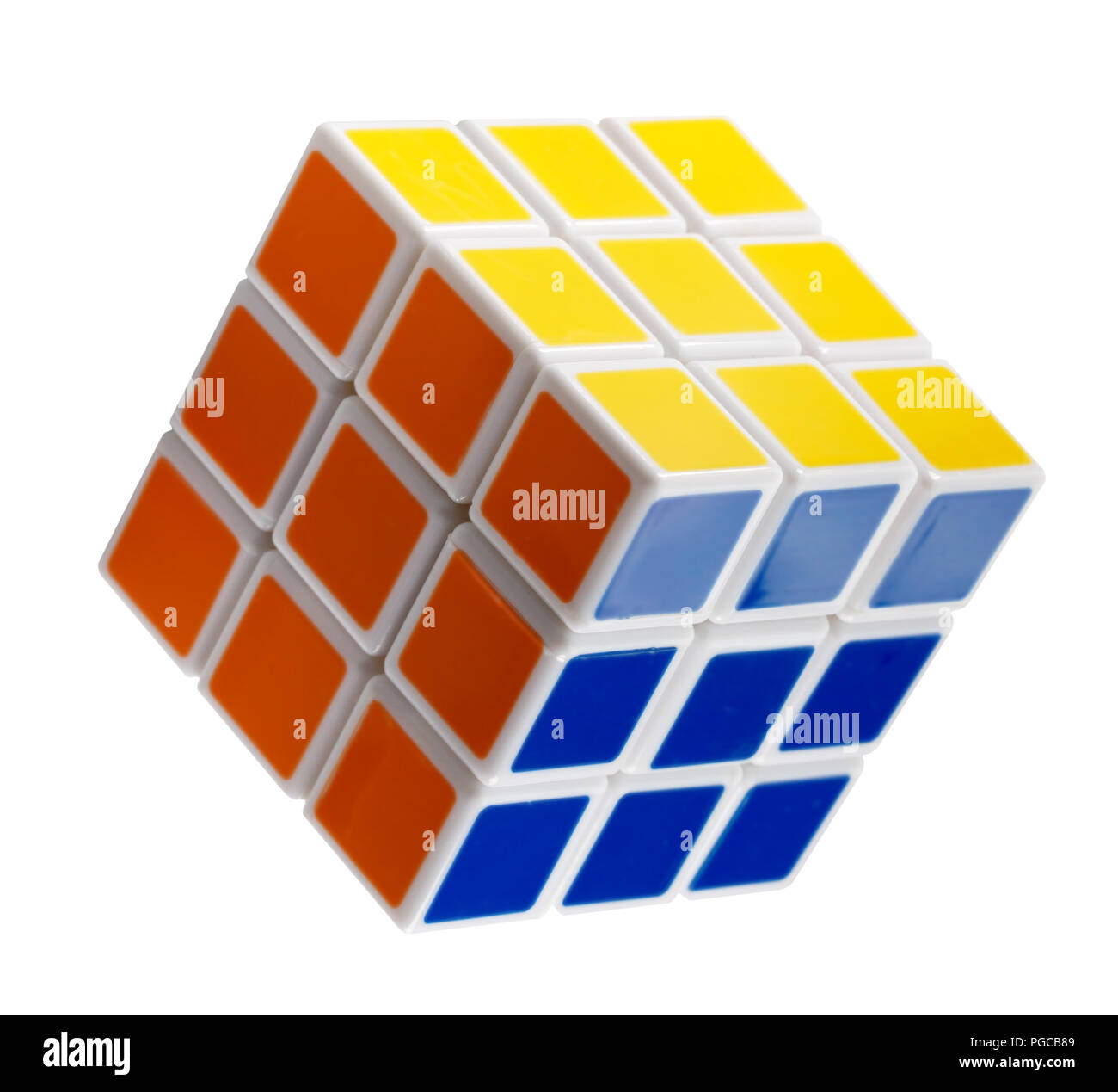 Solving a cube Cut Out Stock Images & Pictures - Alamy