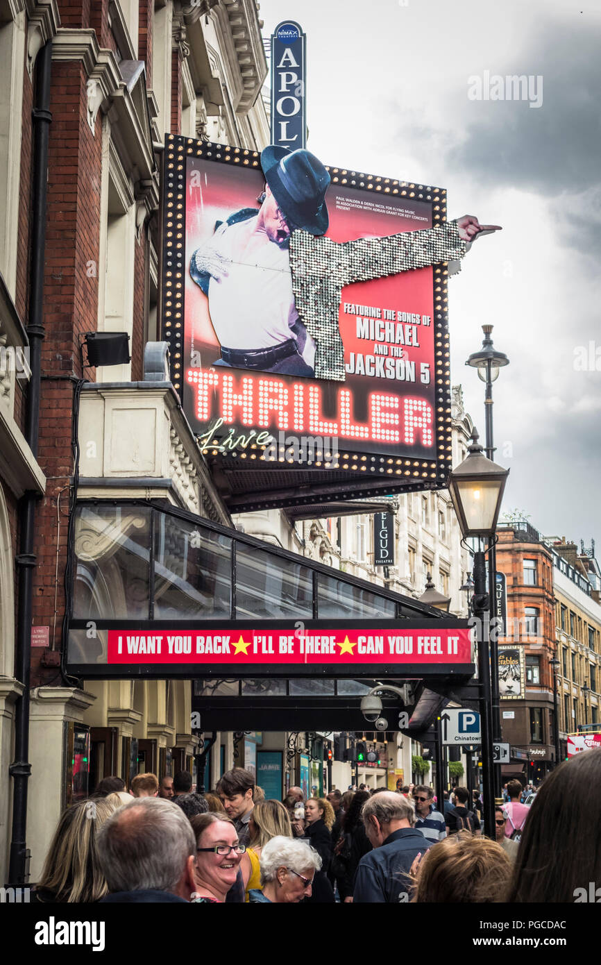Michael Jackson's Thriller at the Lyric Theatre on Shaftesbury Avenue, London, UK Stock Photo
