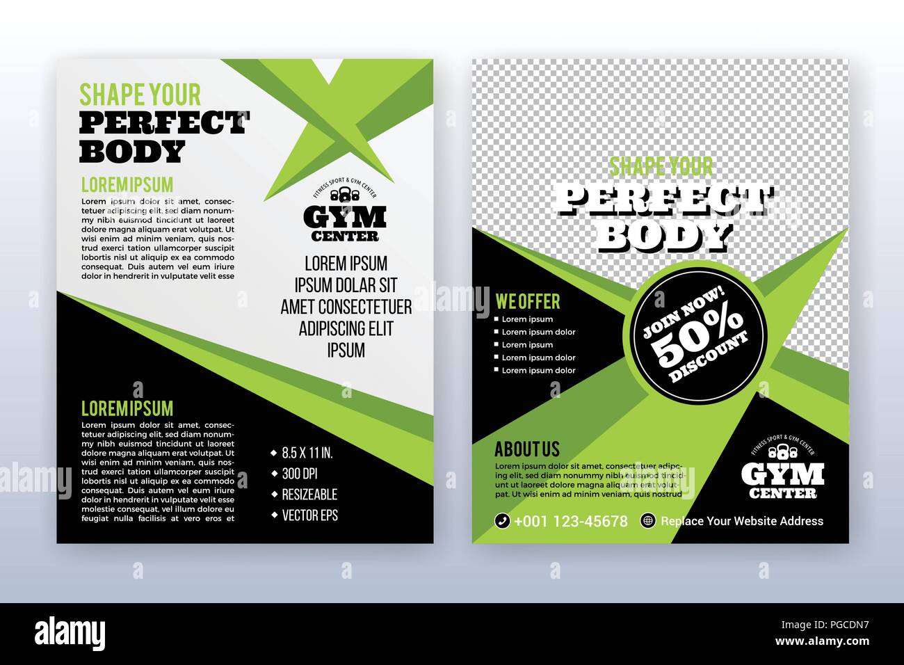 Modern business cover and flyer template. Multipurpose flyer Intended For 8.5 X 11 Flyer Template