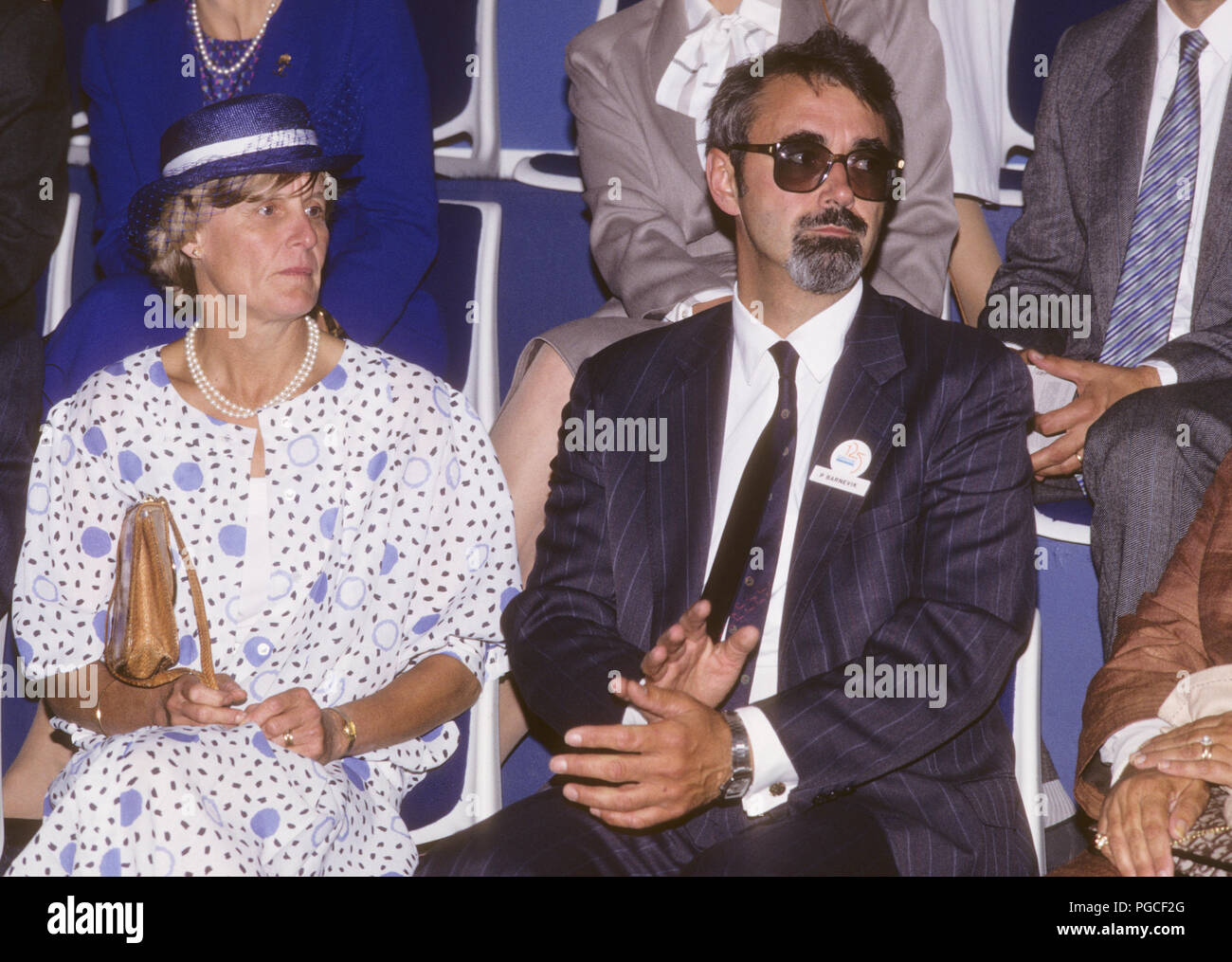 PERCY BARNEVIK Chairman ABB with wife 1993 Stock Photo