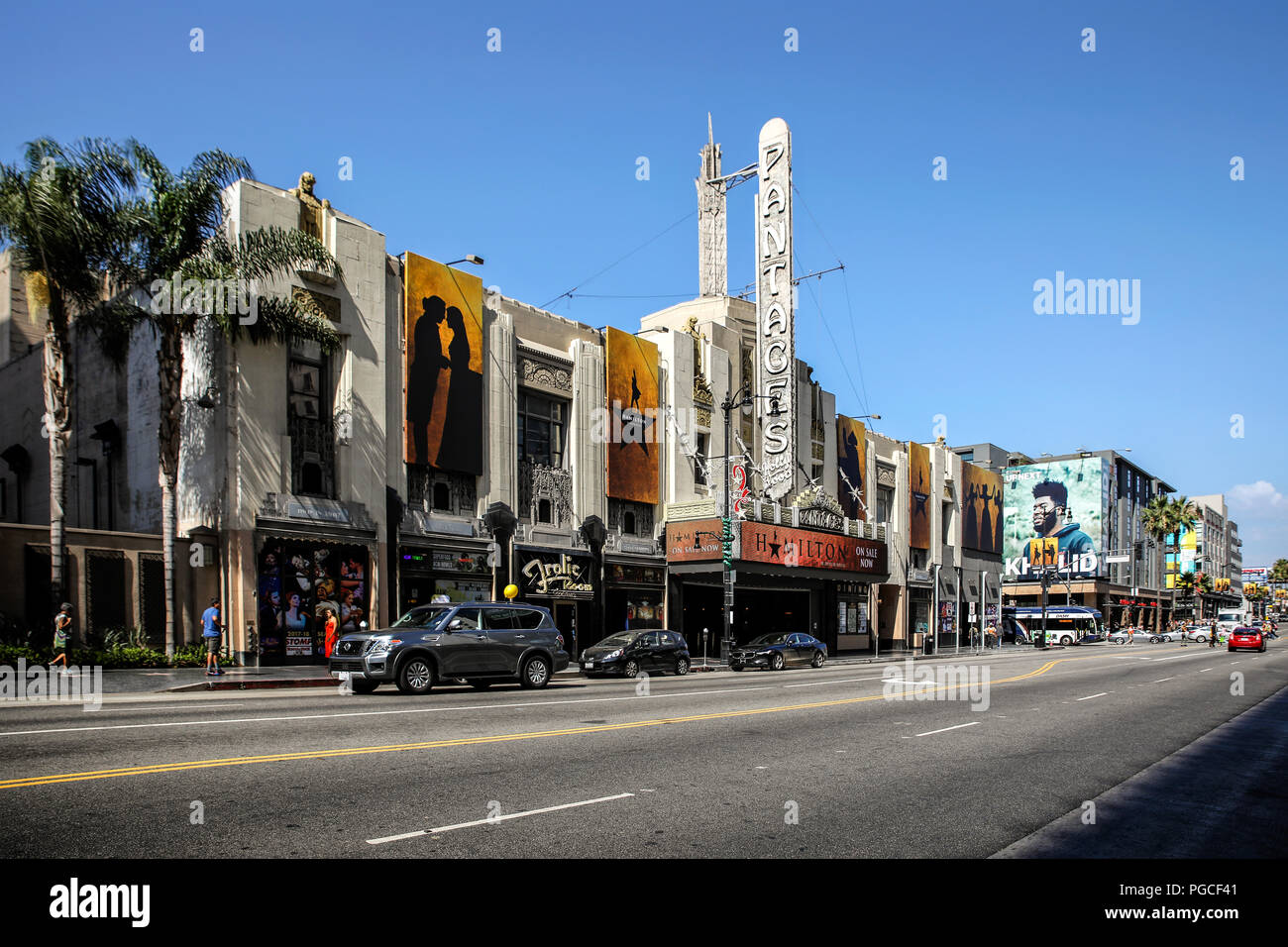 Los Angeles, United States of America - July 25, 2017: The Frolic Room bar is located next to the Pantages Theater and is the last bar on the Hollywood Boulevard. Stock Photo