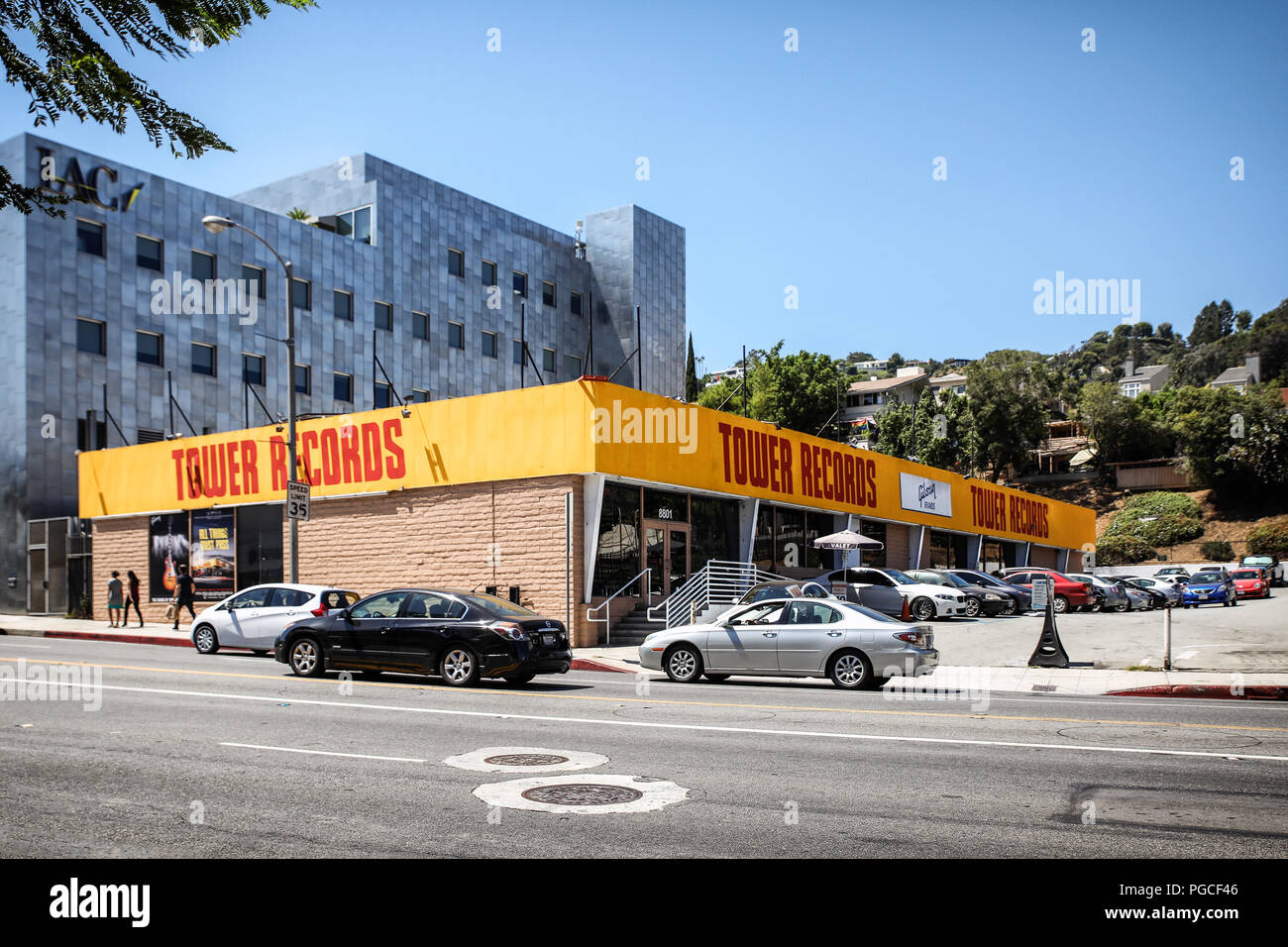 Los Angeles, United States of America - July 26, 2017: Tower Records store in West Hollywood. Stock Photo