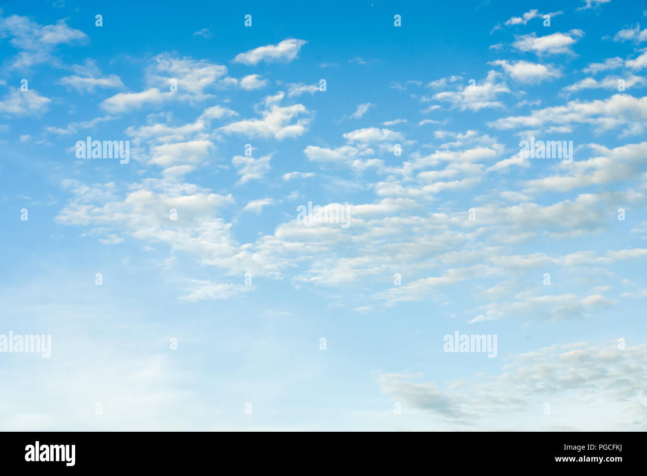 Beautiful blue sky with clouds, natural background Stock Photo - Alamy