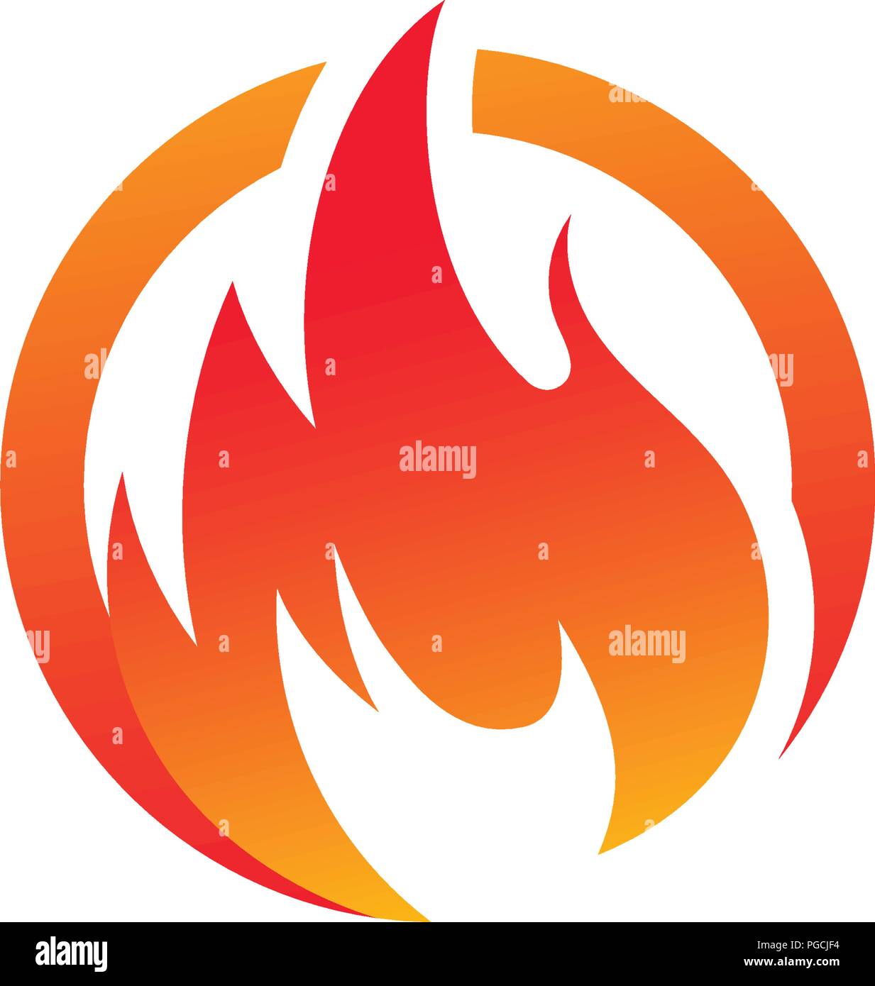 Fire flame vector illustration design template Stock Vector Image & Art ...