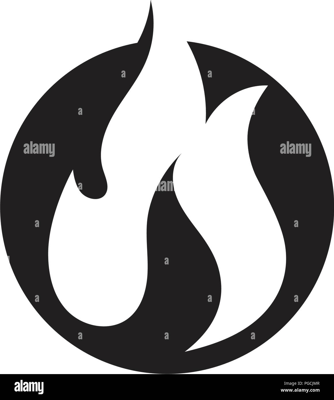 Fire flame vector illustration design template Stock Vector Image & Art ...