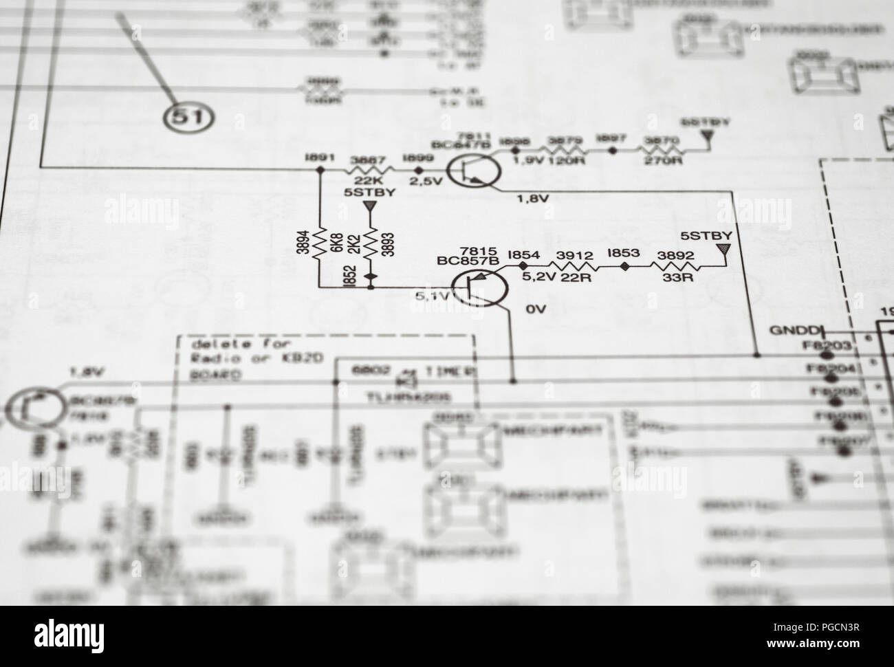 Electrical Circuit Diagram High Resolution Stock Photography And Images Alamy