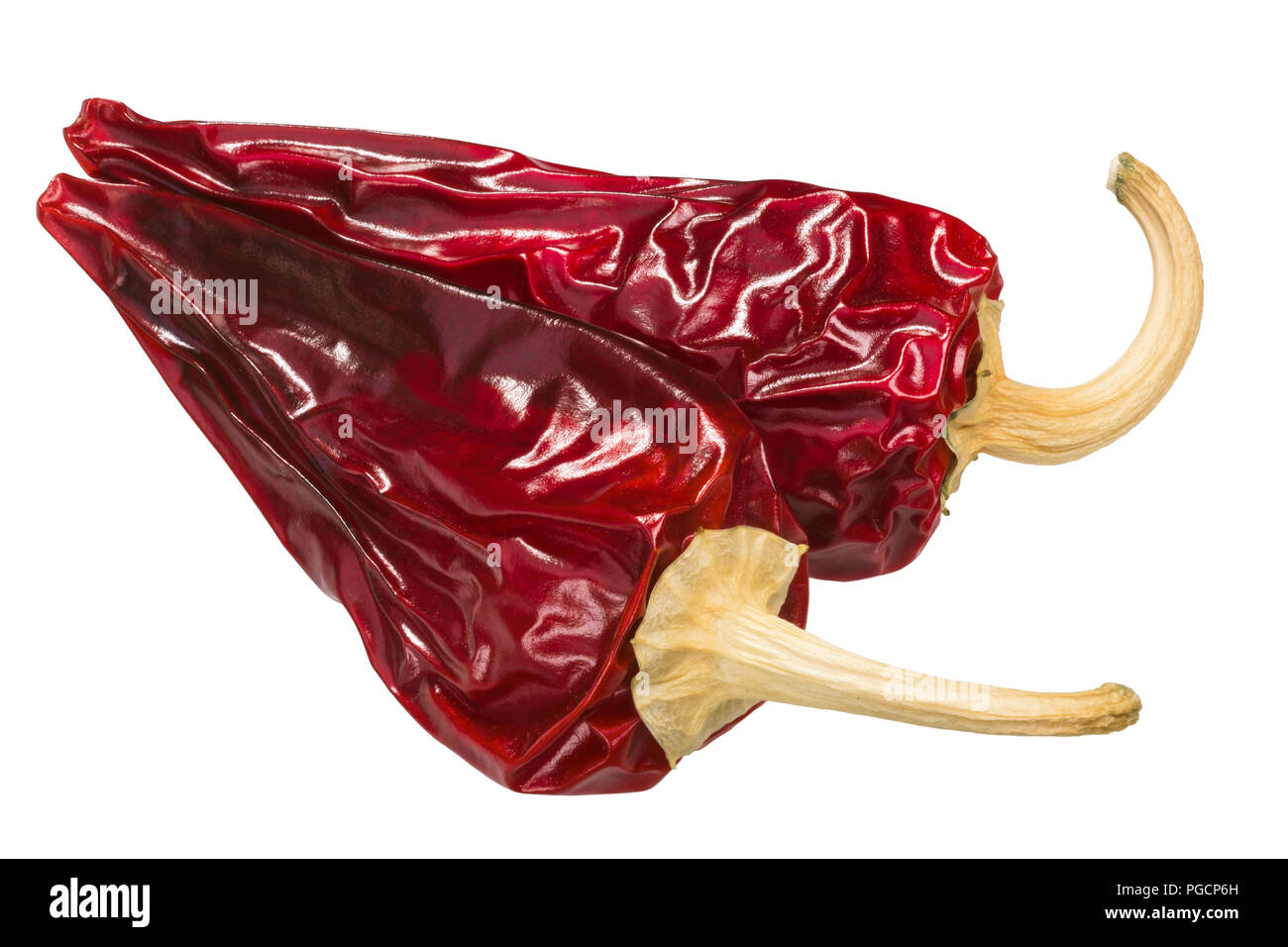 Dried Kalocsai paprika pepper, whole pods, top view Stock Photo Alamy