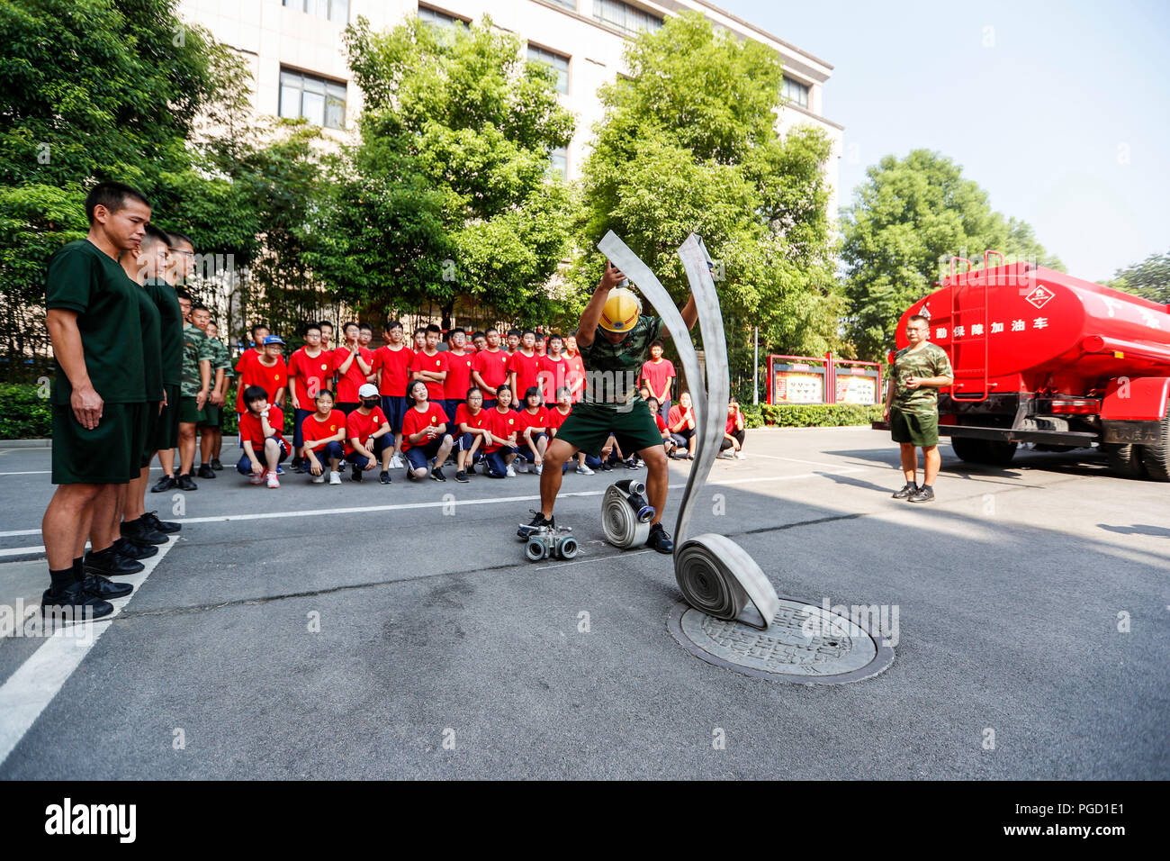 Fire safety school students hi-res stock photography and images - Alamy