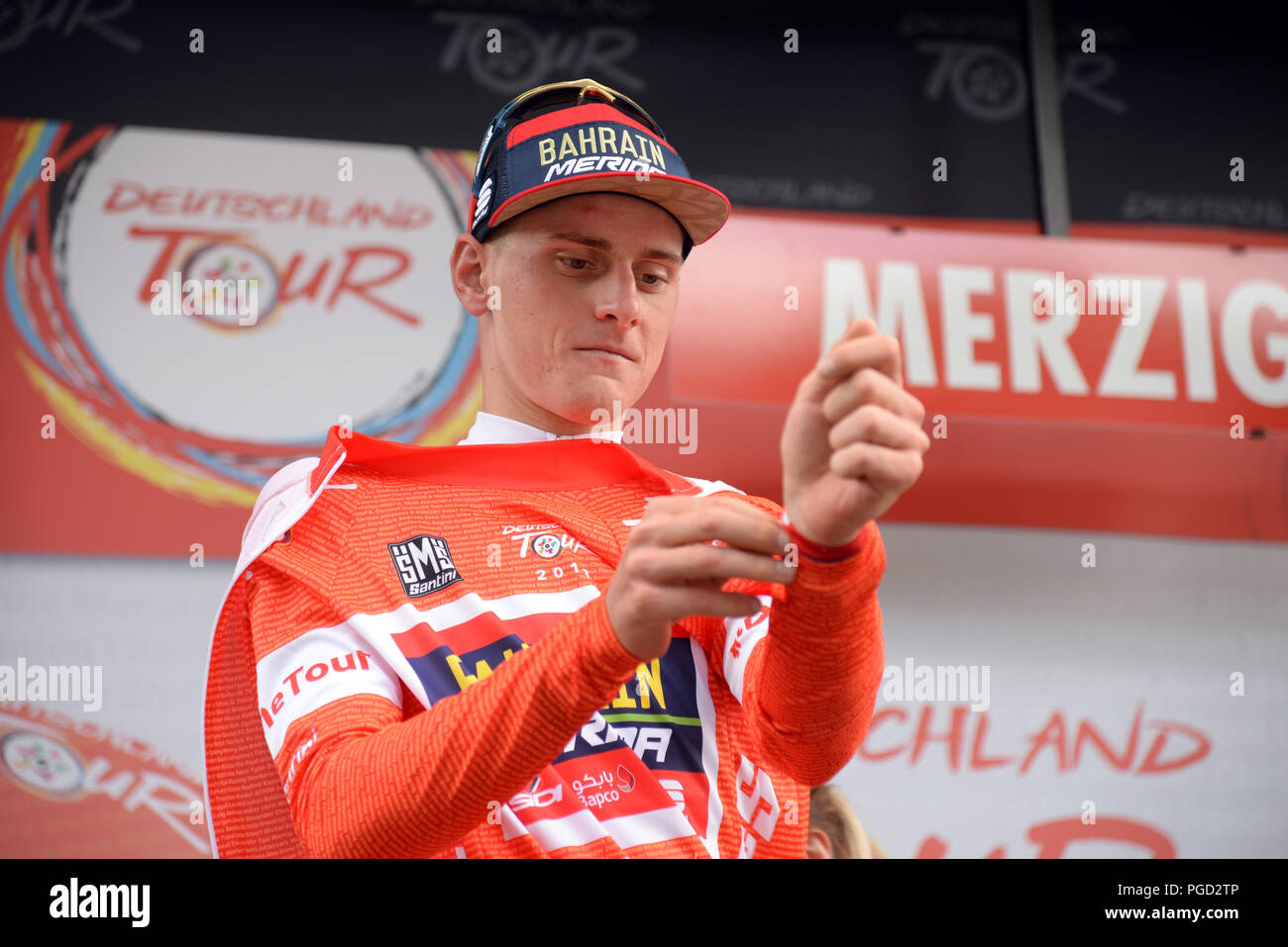 Merzig Germany. 25th Aug 2018. Cycling UCI Europeanseries