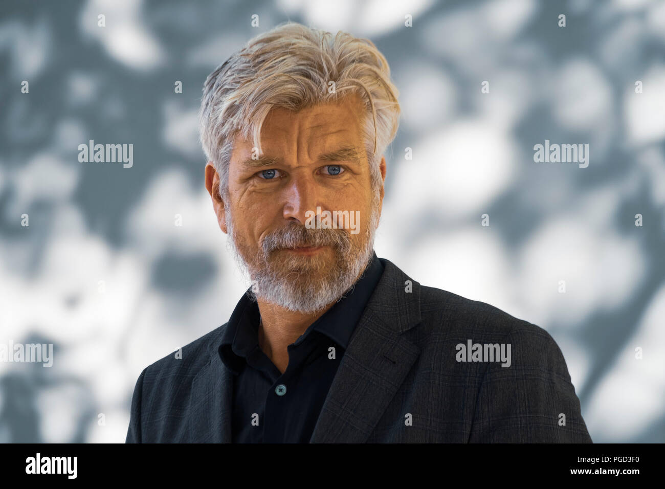 Edinburgh, Scotland, UK. 25 August, 2018. Pictured; Karl Ove Knausgaard is widely regarded as one of the world's finest living writers and is at the Festival as a Festival headliner to launch the English translation of the final book 'The End', in his autobiographical series; My Struggle'. Credit: Iain Masterton/Alamy Live News Stock Photo