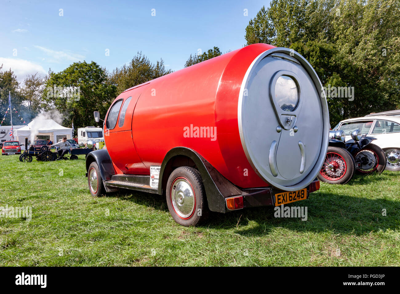 Earls Barton, Northamptonshire. U.K. 25th August 2018. Earls Barton Transport Show over the August bank holiday weekend with lots of old and interesting vehicles on show, foot fall was slow today  because of the heavy showers, though most of the day was bright and sunny. Credit: Keith J Smith./Alamy Live News Stock Photo