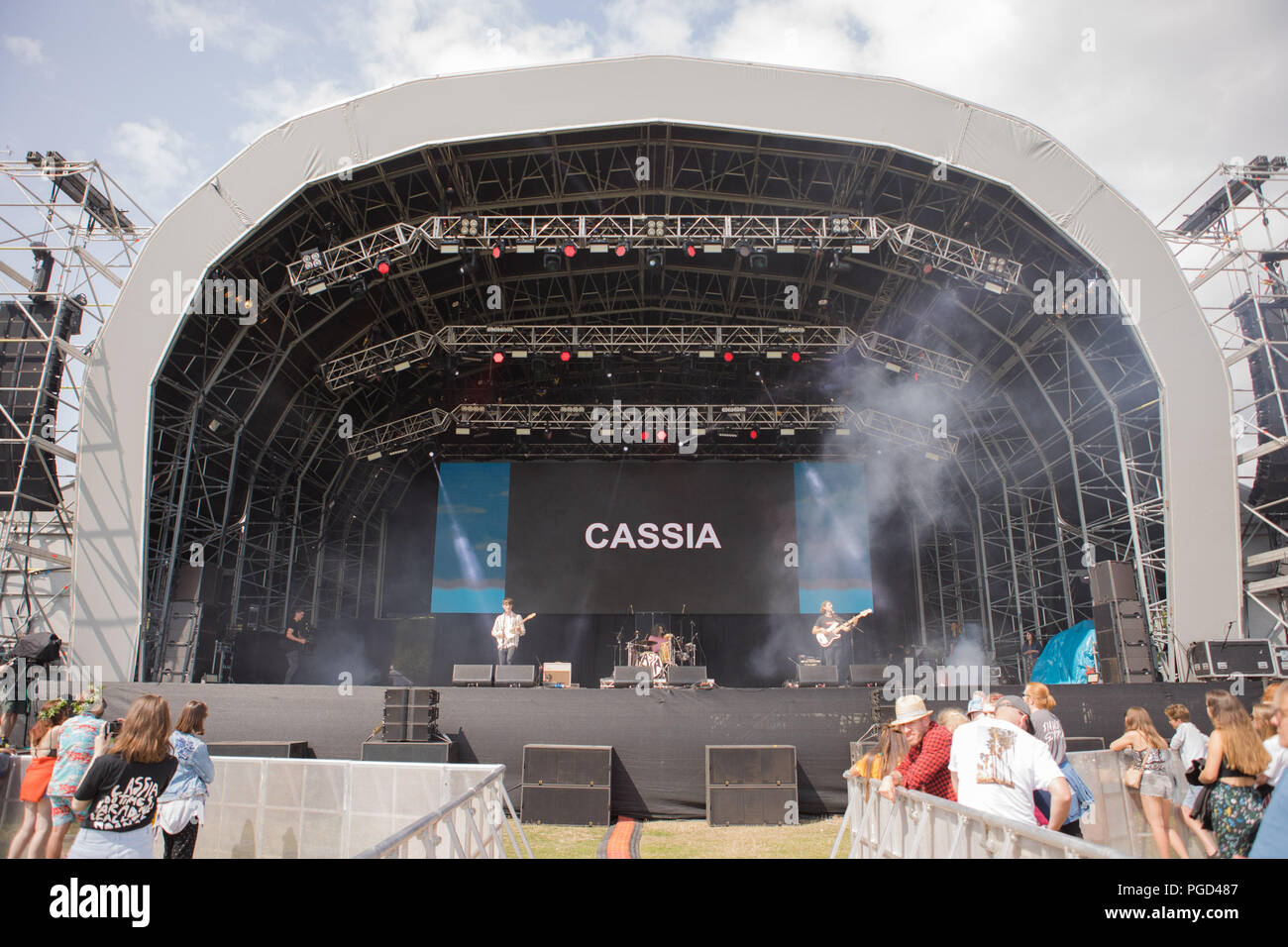 Portsmouth, United Kingdom 25th August 2018. Cassia performing at  Victorious Festival © Alex Bailey  Alamy Live News Stock Photo - Alamy