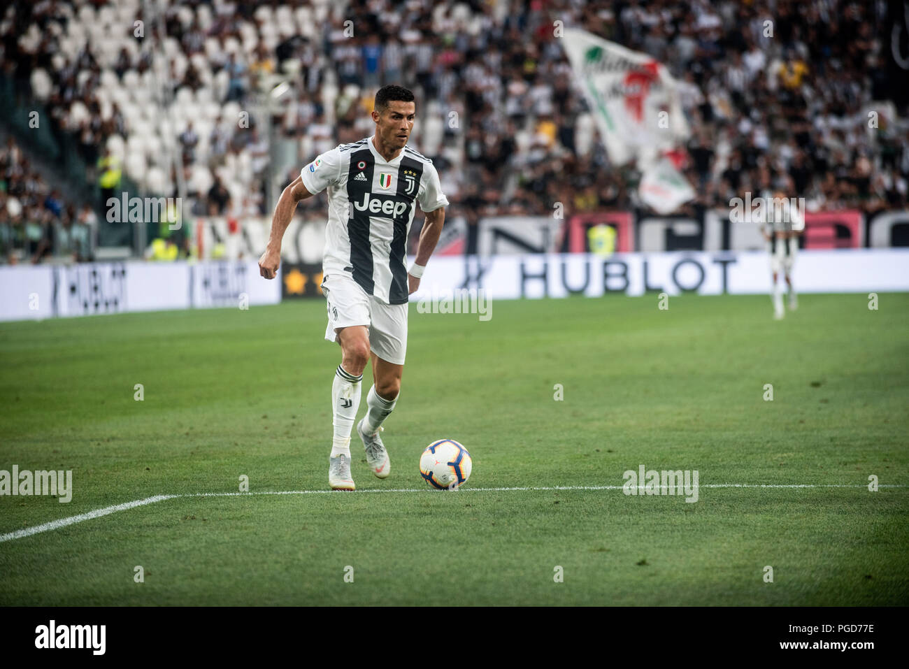 TURIN - OCT 20, 2018: Cristiano Ronaldo. Juventus F.C. - Genoa C.F.C.  Alliaz Stadium. Italian League Serie A. Stock Photo, Picture and Royalty  Free Image. Image 142973312.