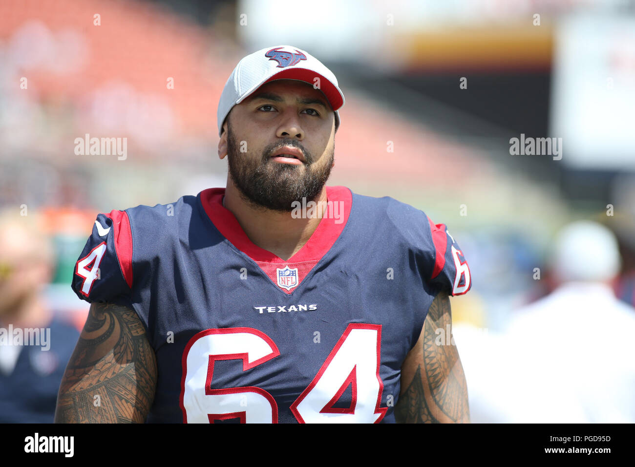 August 25, 2018 Los Angeles, CA.Houston Texans offensive guard ...