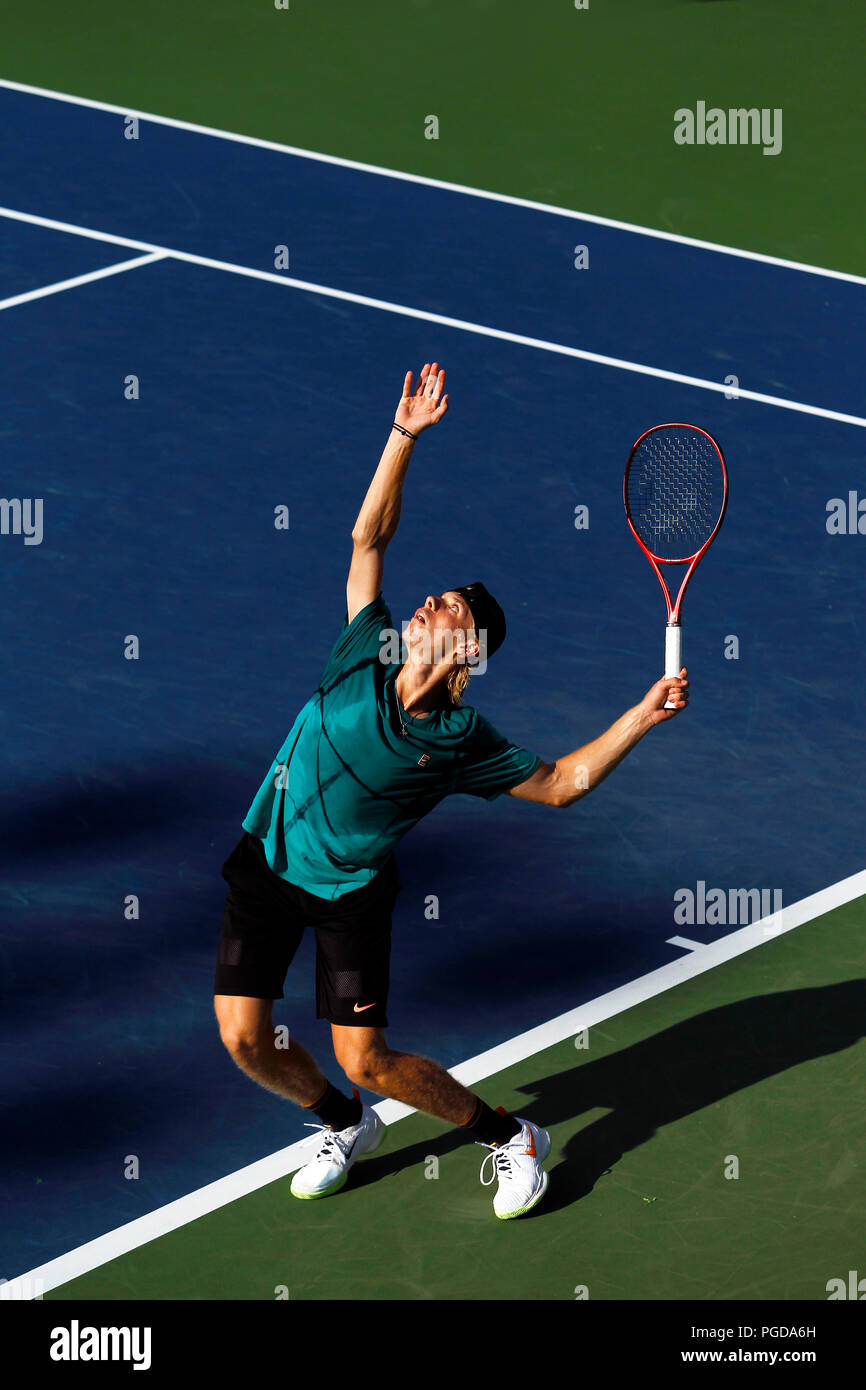 Shapovalov serve hi-res stock photography and images