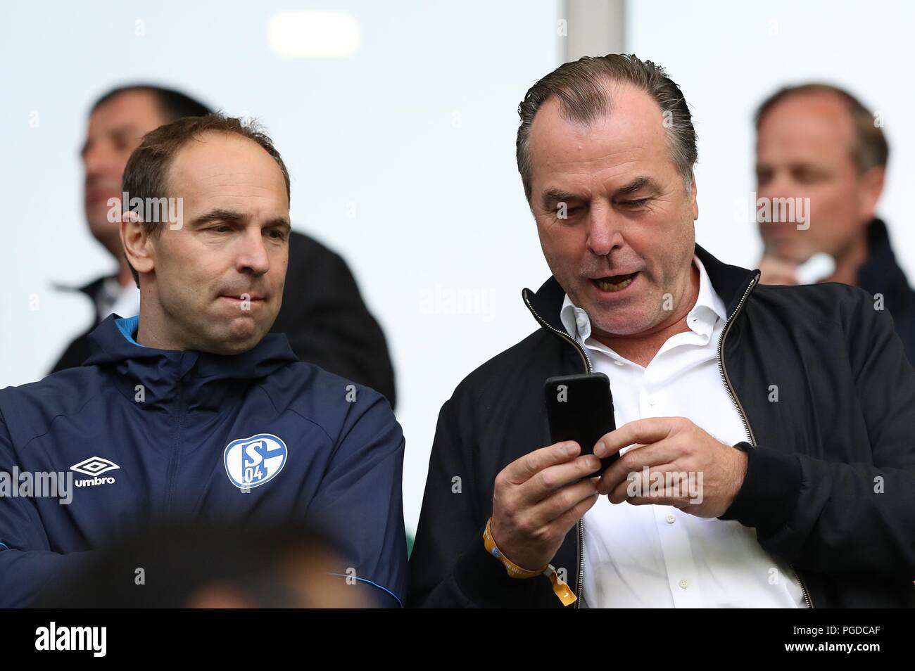 Wolfsburg Germany 25th Aug 18 Firo Football 25 08 18 1st Bundesliga 1st Bl Season 18 19 Vfl Wolfsburg S04 Fc Schalke 04 2 1 S04 Schalke Boss Clemens Tonnies Toennies Chairman Of The Supervisory
