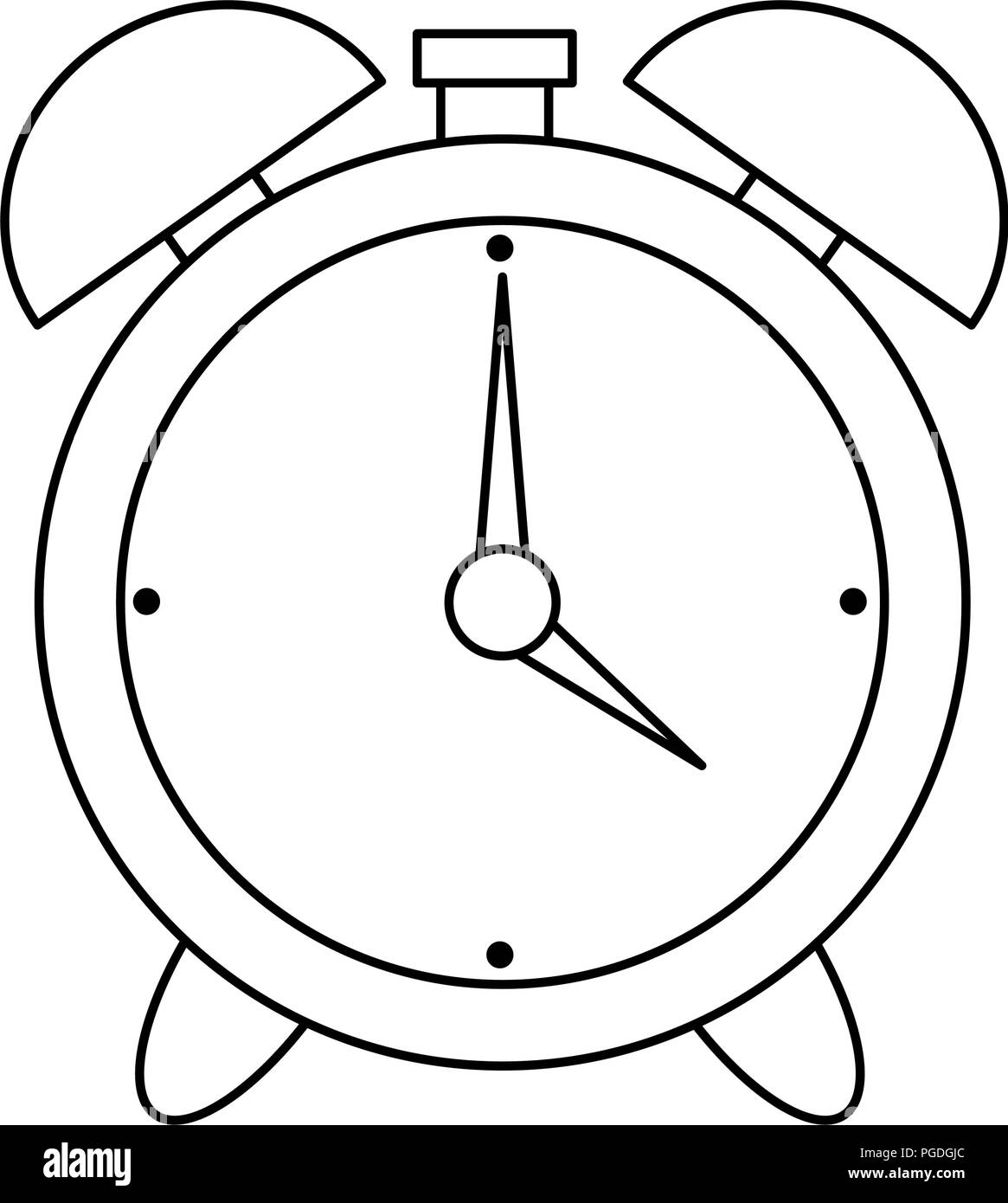 alarm time clock isolated icon Stock Vector Image & Art - Alamy