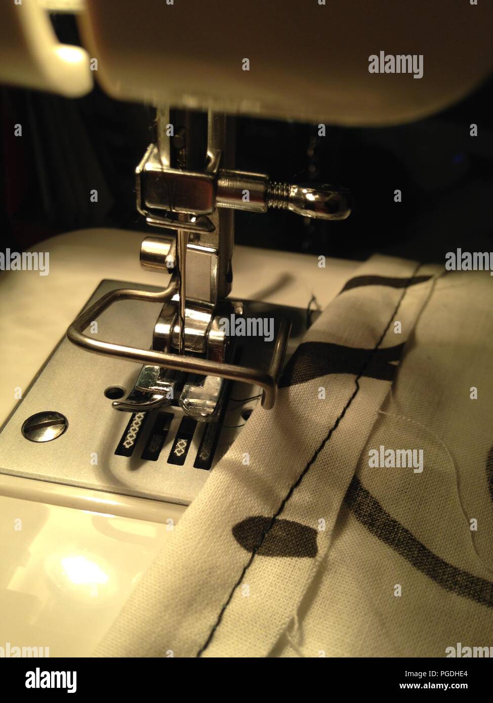 Sewing machine with needle Stock Photo Alamy