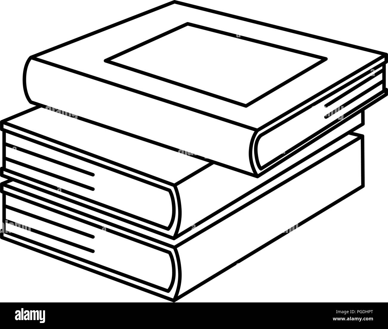 Pile Of Books Clip Art Black And White