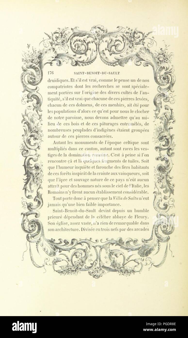 Image  from page 226 of 'Esquisses pittoresques sur le département de l'Indre. Texte par MM. De La Tramblais, De La Villegille, et J. de Vorys. Dessins par I. Meyer' . Stock Photo