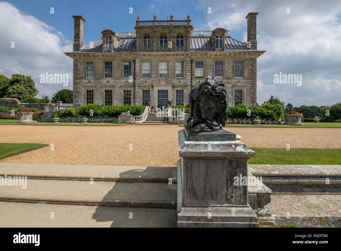 Rear of Kingston Lacy House, Dorset, England Stock Photo