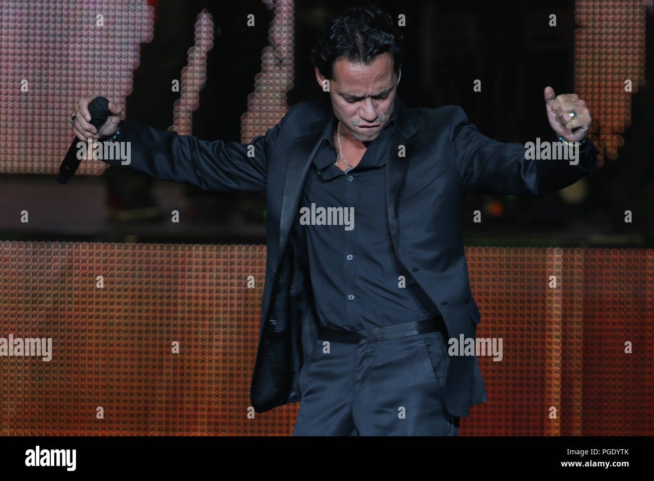 Marcus Anthony Singer The Puerto Rican singer Marc Anthony, during his concert at The Axis ...