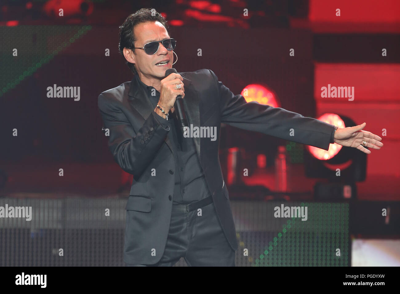 Marcus Anthony Singer The Puerto Rican singer Marc Anthony, during his concert at The Axis ...