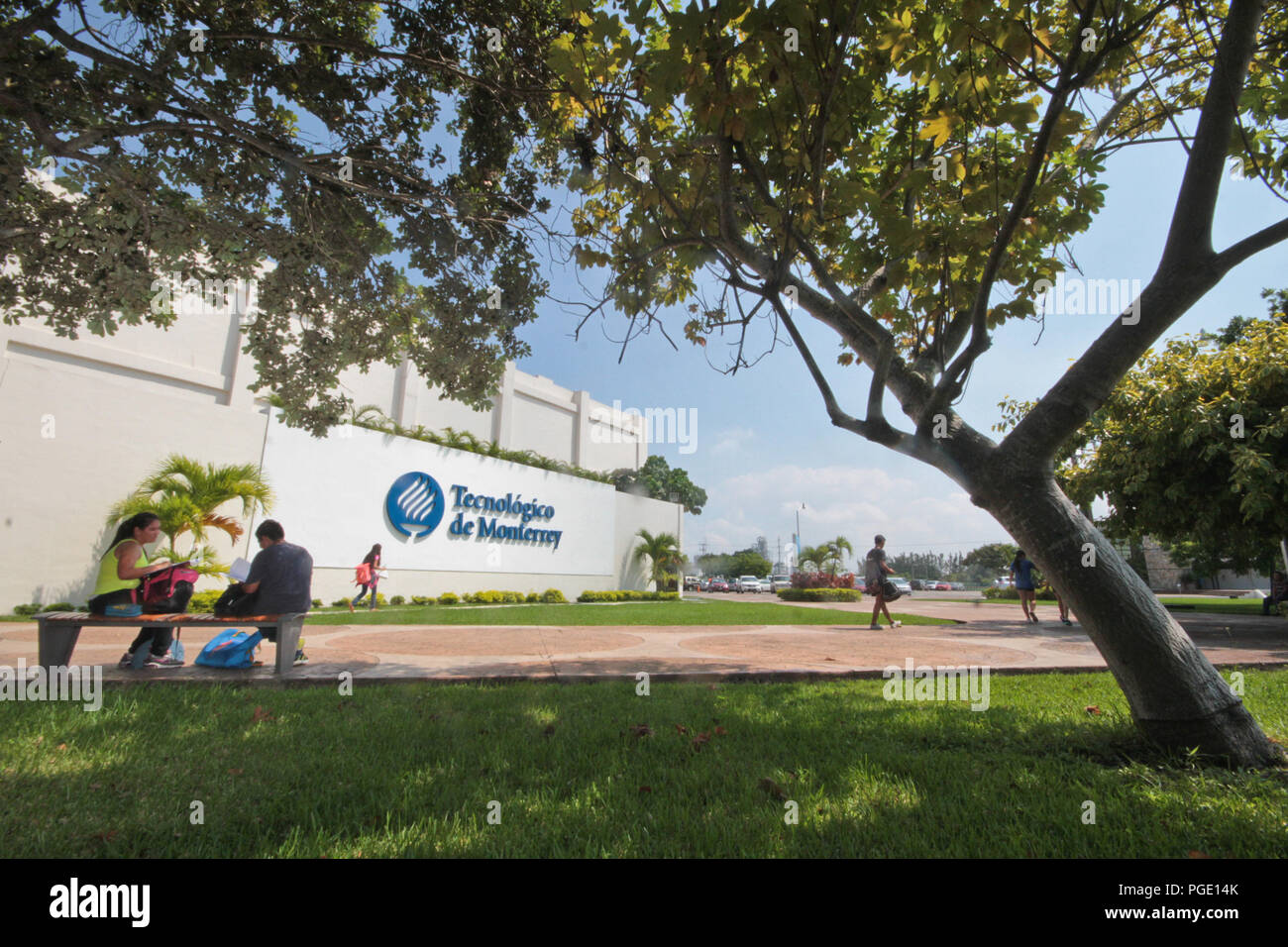 Technological Institute and of Superior Studies of Monterrey. Tampico Tamaulipas campus. University life, technology of Monterrey, scholar life, mty,  Stock Photo