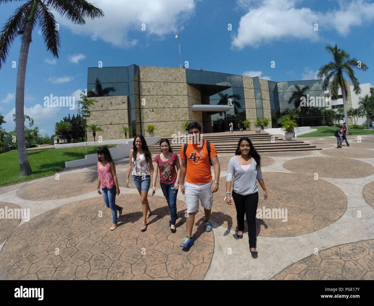 Technological Institute and of Superior Studies of Monterrey. Tampico Tamaulipas campus. University life, technology of Monterrey, scholar life, mty,  Stock Photo