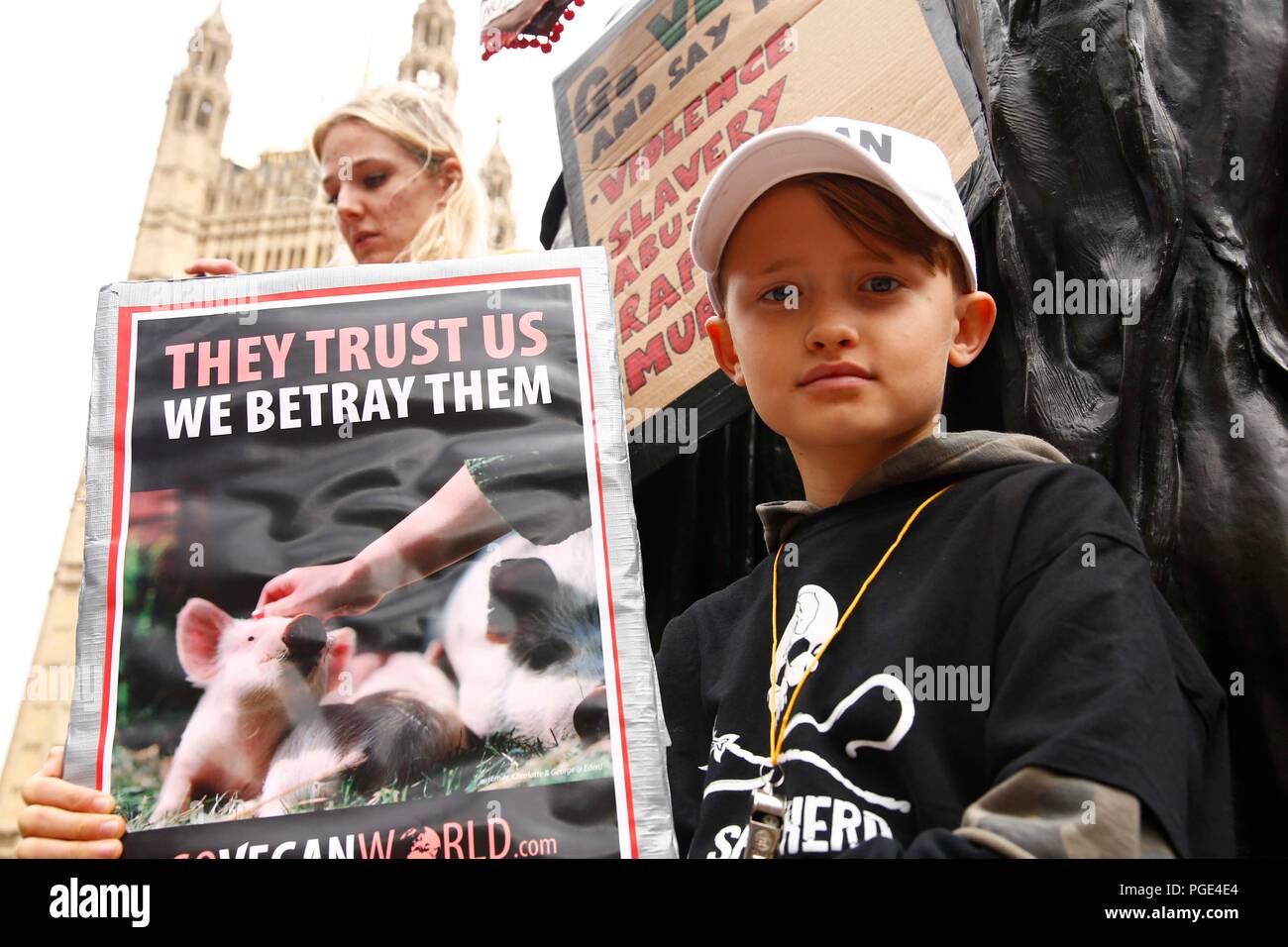 Animal Rights Protest - Central London Stock Photo - Alamy