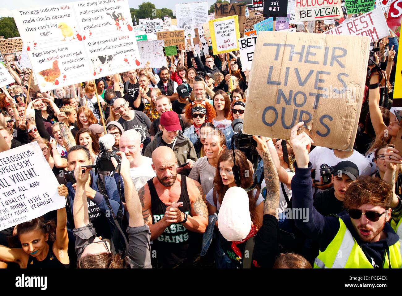 Animal Rights Protest - Central London Stock Photo - Alamy