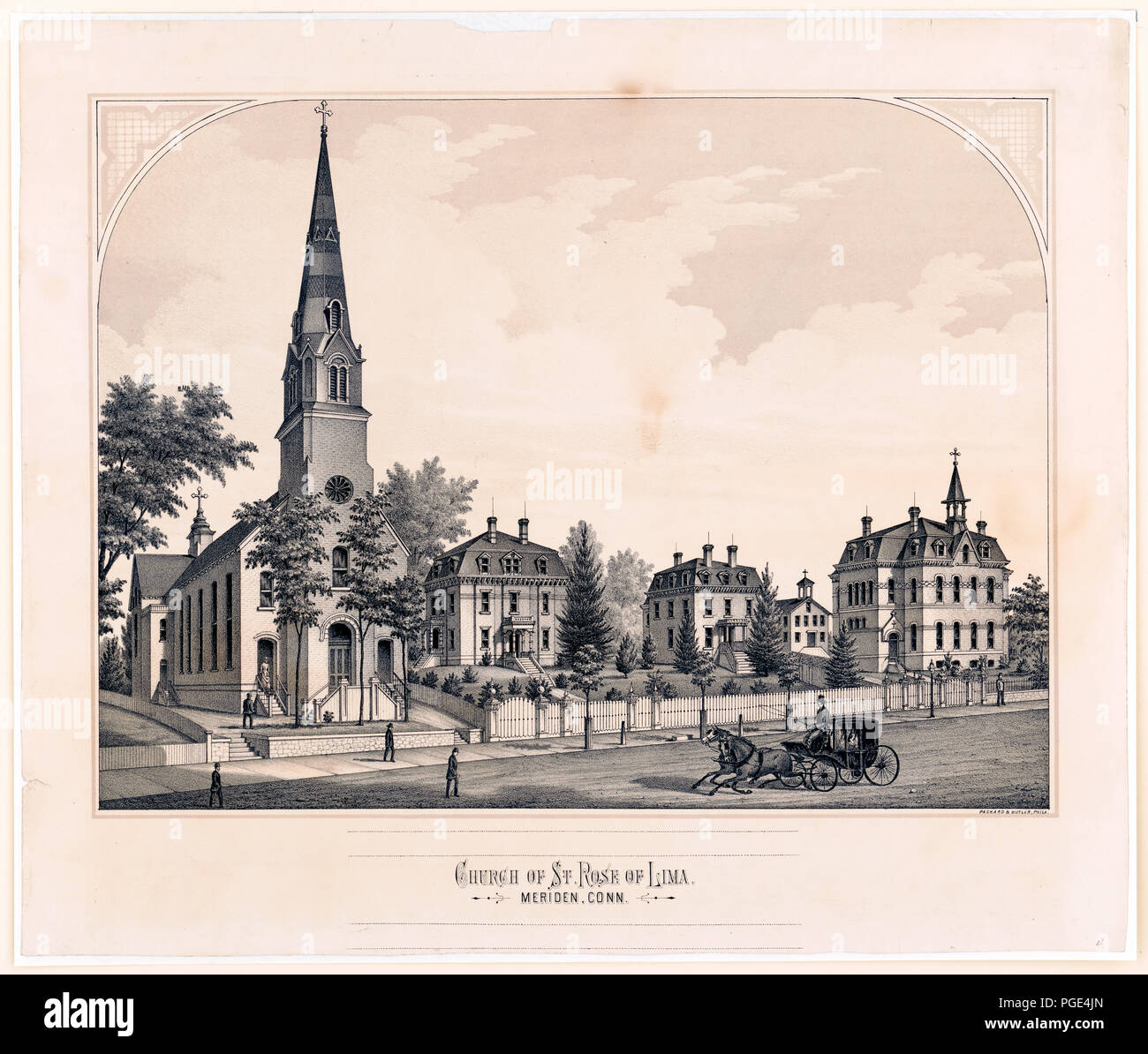 Church of St. Rose of Lima. Meriden, Conn Stock Photo Alamy