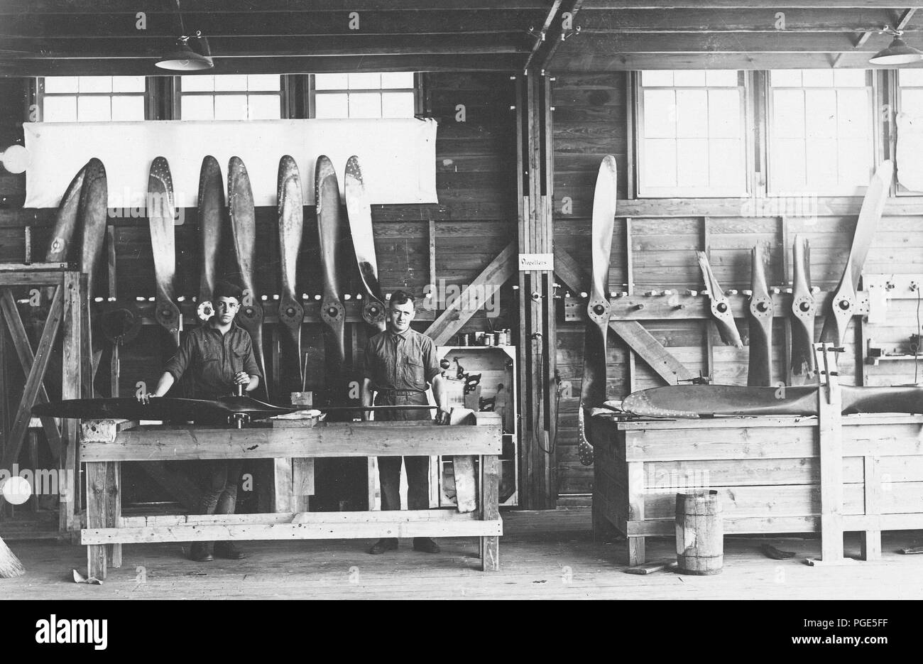 Airplanes Propellers Supply stations for airplanes. Carlstrom Field, Arcadia, FLA. Propeller