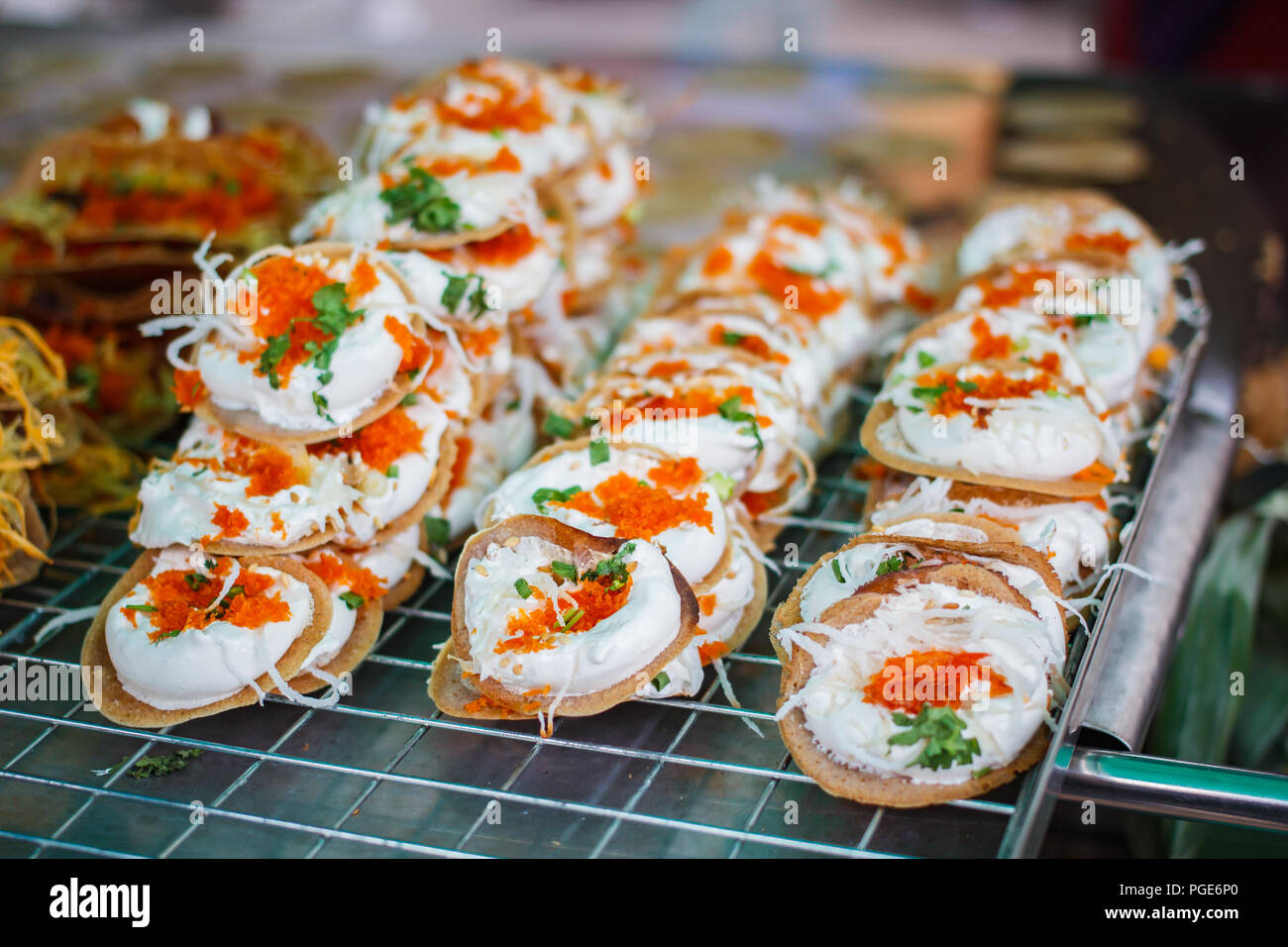Fresh thai crispy pancake, thai street foods Stock Photo Alamy