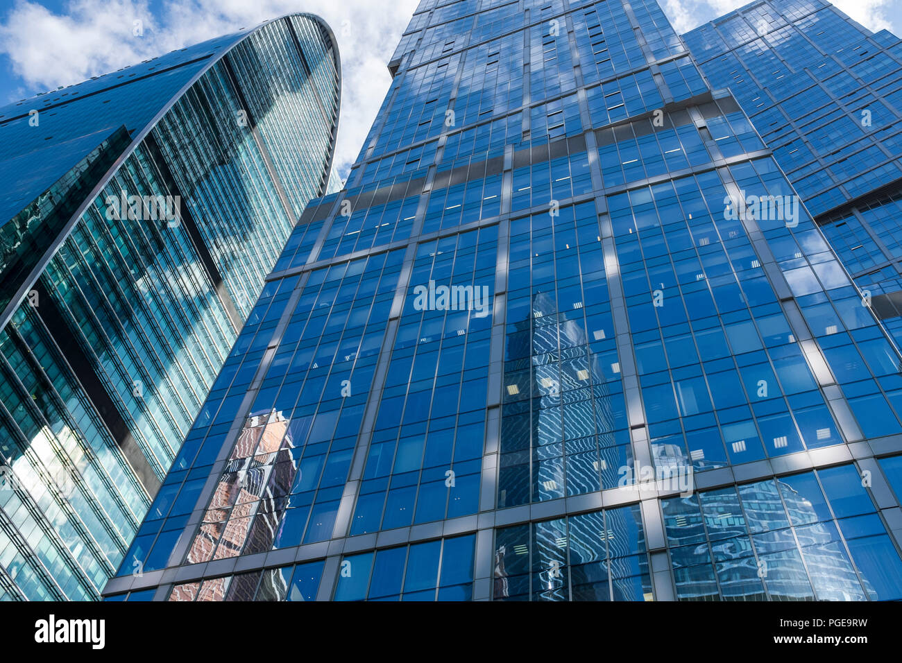 Flat downtown skyscrapers hi-res stock photography and images - Alamy