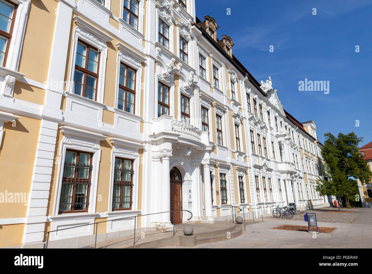 German state parliament of Saxony-Anhalt in Magdeburg / Germany Stock Photo
