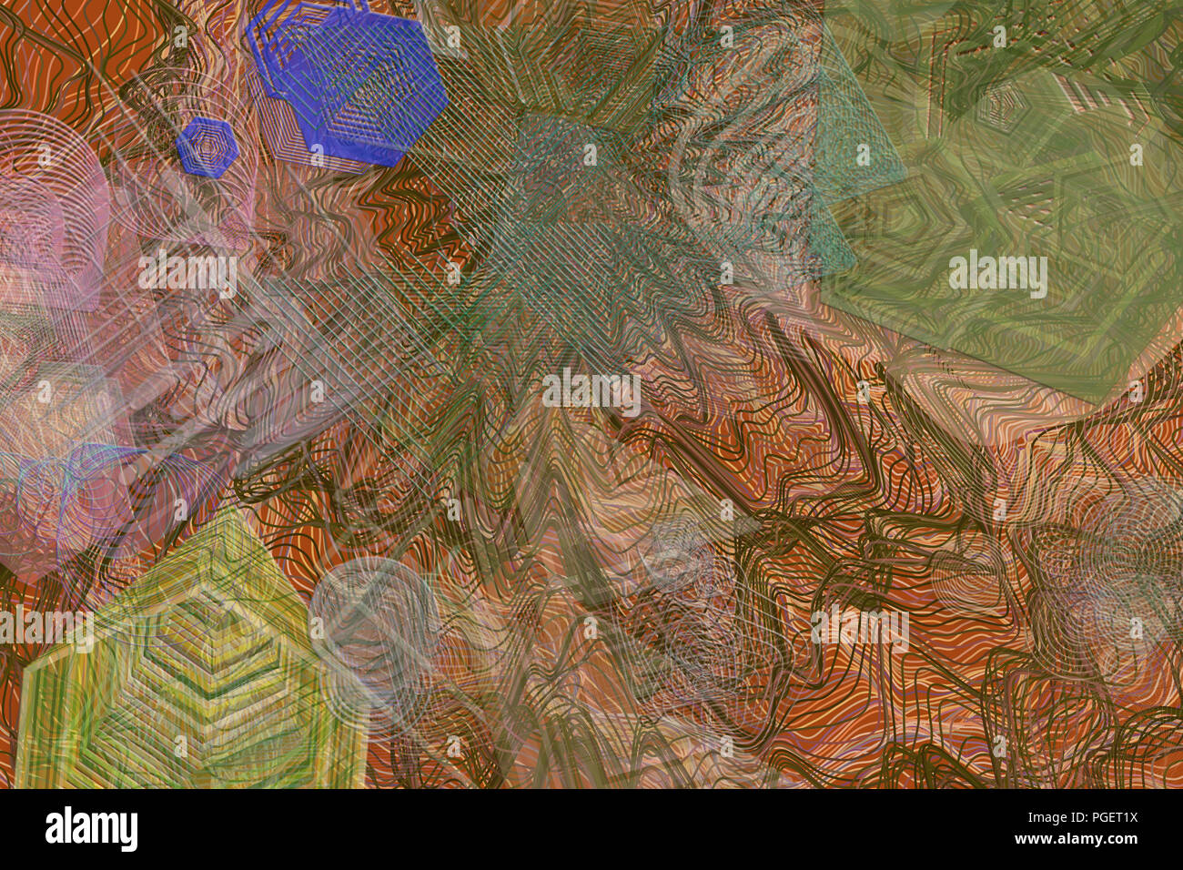 Abstract blended messy shapes, colorful & artistic for graphic design