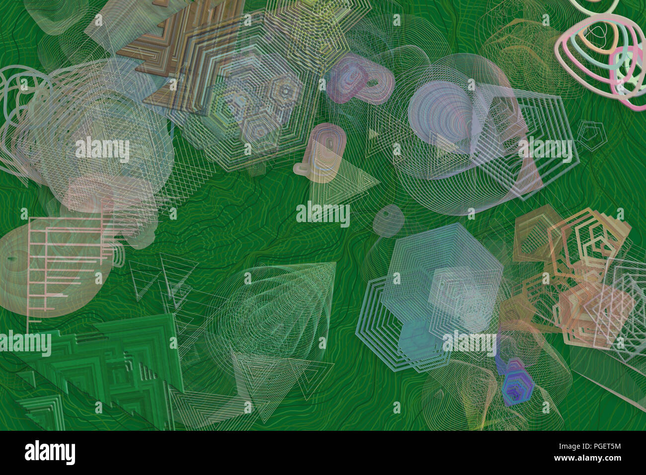 Abstract blended messy shapes, colorful & artistic for graphic design