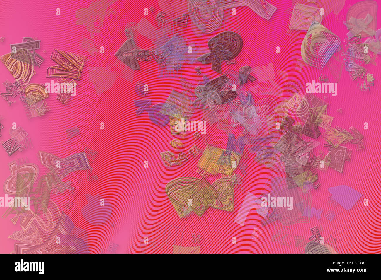 Abstract blended messy shapes, colorful & artistic for graphic design