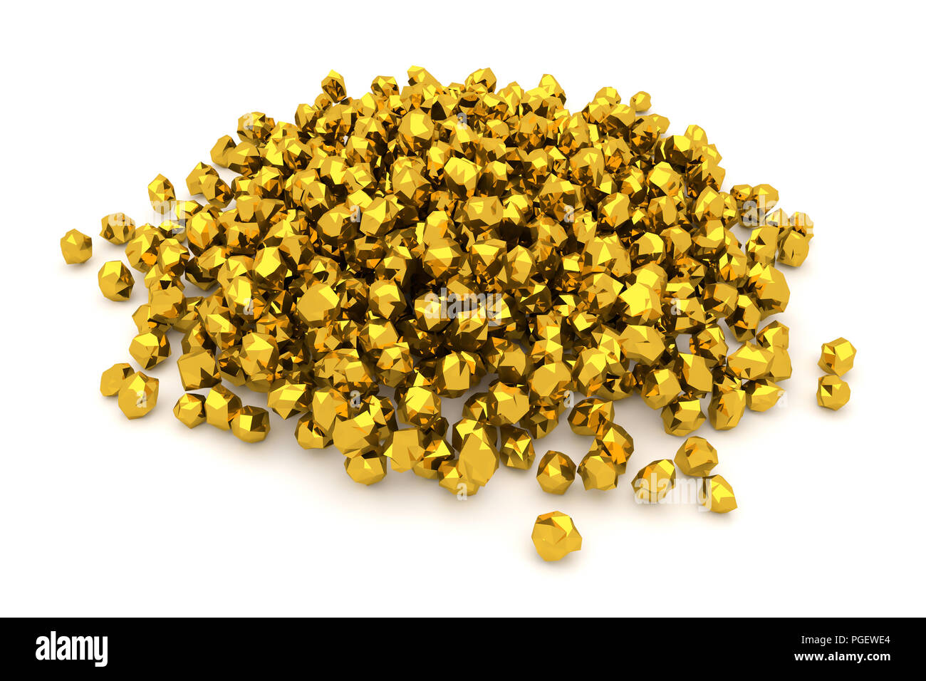 Bunch or pile of gold, modern style background isolated on white. Good ...