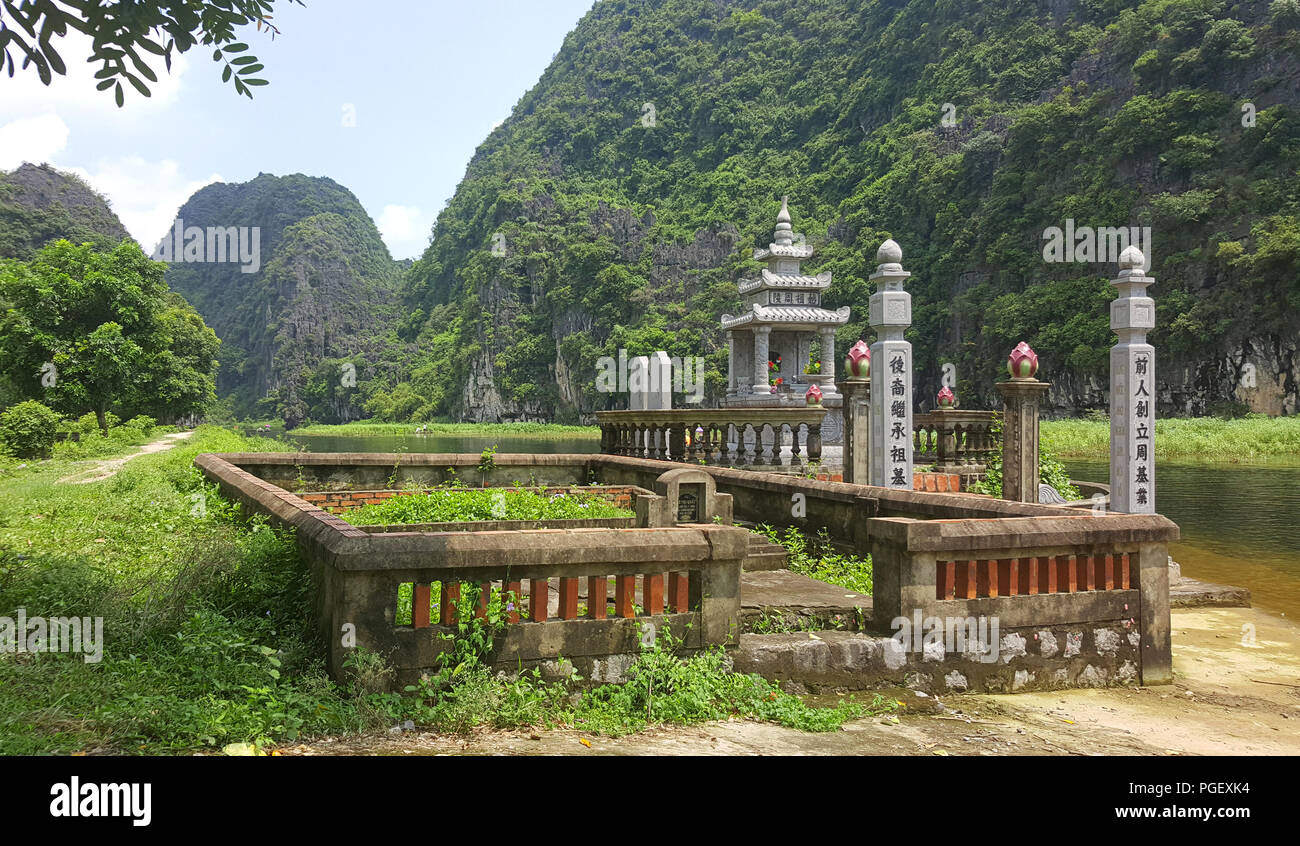 Tombs in Tam Coc - Vietnam 2 Stock Photo