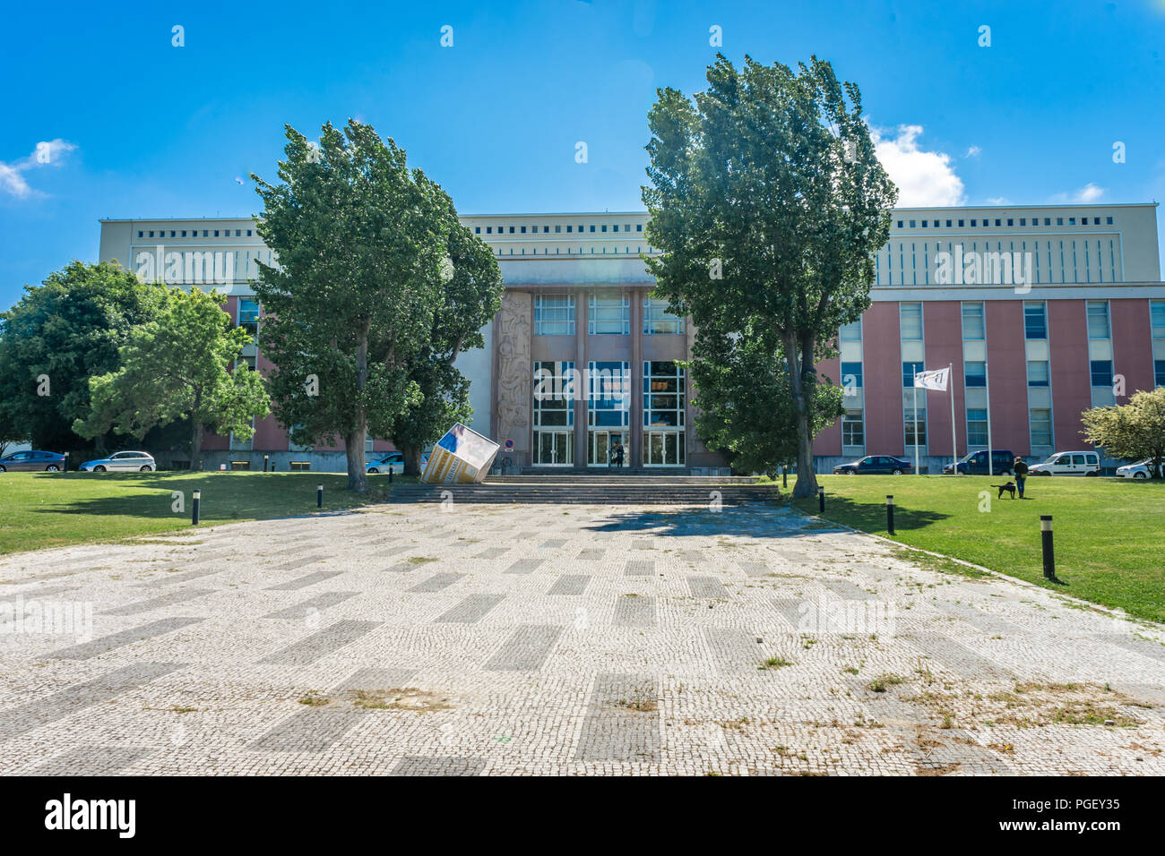 Biblioteca Nacional de Portugal (National Library), Campo Grande, Lisboa, Portugal Stock Photo
