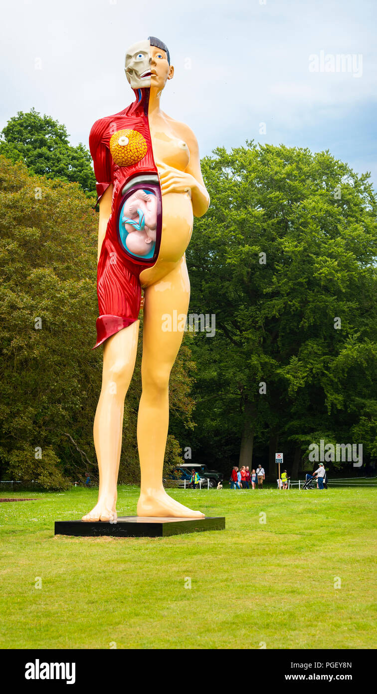 The Virgin Mother by Damien Hirst At Houghton Hall Stock Photo