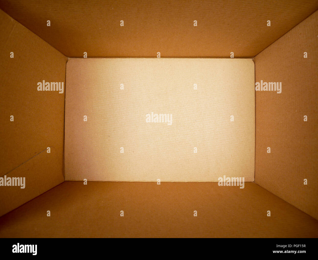 texture background brown paper box , Empty open rectangular cardboard